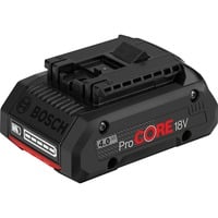 Bosch Batterie ProCORE18V 4.0Ah Professional Noir/Rouge, Batterie, Bosch, Noir, 1 pièce(s)