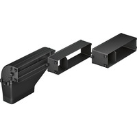 Bosch HEZ381401 Accessoire pour hotte Kit évacuation de hotte, Ensemble de conversion Noir, Kit évacuation de hotte, Noir, 15 cm, 16 mm, 3,48 kg, 1 pièce(s)