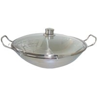 Bosch HEZ390090 poêle Wok/Poêle à frire Acier inoxydable, Wok/Poêle à frire, Acier inoxydable, Induction, 2,8 kg, 1 pièce(s), 3,7 kg