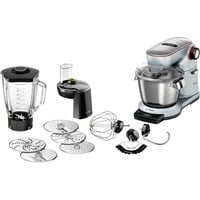 Bosch MUM9DT5S41 robot de cuisine 1500 W 5,5 L Argent Argent, 5,5 L, Argent, Rotatif, Tactile, 2,3 L, 2,3 L, 5,5 L