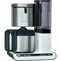 Bosch Styline TKA8A681, Machine à café à filtre Blanc brillant/en acier inoxydable