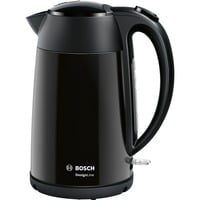 Bosch TWK3P423 bouilloire 1,7 L 2400 W Noir Noir, 1,7 L, 2400 W, Noir, Acier inoxydable, Indicateur de niveau d'eau, Sans fil