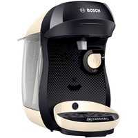 Bosch Tassimo Happy TAS1007 Entièrement automatique Machine à café filtre 0,7 L, Machine à capsule Noir/crème, Machine à café filtre, 0,7 L, Capsule de café, 1400 W, Noir, Crème