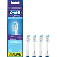 Braun Pulsonic Clean 4 pièce(s) Blanc, Tête brosse à dent électrique Blanc, 4 pièce(s), Blanc, Oral-B, Pulsonic Clean
