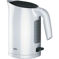 Braun PurEase WK 3000 WH bouilloire 1 L 2200 W Noir, Blanc Blanc, 1 L, 2200 W, Noir, Blanc, Indicateur de niveau d'eau, Filtrage