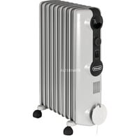 DeLonghi Radia S TRRS0920 Intérieure Blanc 2000 W Chauffage électrique à bain d’huile, Radiateur Gris, Chauffage électrique à bain d’huile, Huile, 1,4 m, Intérieure, Sol, Blanc