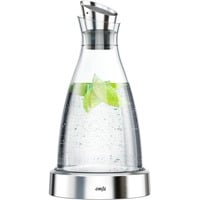 Emsa 505219 carafe, pichet et bouteille Verseuse 1 L Acier inoxydable, Transparent Transparent/en acier inoxydable, Verseuse, 1 L, Acier inoxydable, Transparent, Verre, 4 h, Flow