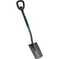 GARDENA 17020-20 pelle et pioche Pelle à drain Acier inoxydable Noir Gris/Turquoise, Pelle à drain, Acier inoxydable, Noir, En forme de D, Monochromatique, 1260 mm