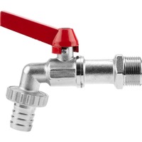 GARDENA 7333-20 raccord et pièce de robinetterie Connecteur de robinet Rouge, Argent Argent/Rouge, Connecteur de robinet, Rouge, Argent, 33.3 mm (G 1")/ 19 mm (3/4'')