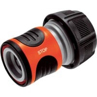 GARDENA Raccord Aquastop premium, Raccord de tuyau Gris/Orange, Noir, Orange