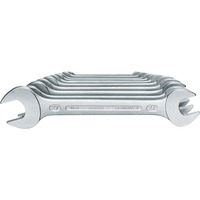 GEDORE Ensemble double clé à fourches 10 pièces, Clé plate Acier Vanadium, chromé