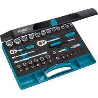 Hazet Jeu de clés à douille, 1/4" et 3/8", 46 pièces, Set d'outils 