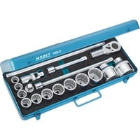 Hazet Jeu de douilles 1002Z, 3/4", 18 pièces, Set d'outils Bleu
