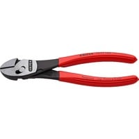 KNIPEX TwinForce Pinces coupantes diagonales, Tenailles de cran Rouge, Pinces coupantes diagonales, Sulfate de chondroïtine, Plastique, Rouge, 18 cm, 255 g