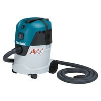 Makita Aspirateur 25 l 1000 W 210 mbar, Aspirateur sec/humide Sec&humide, Noir, Bleu, Métallique, 25 L, 60 L/s, 21 kPa, 5 m