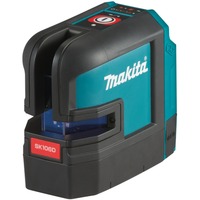 Makita SK106DZ niveau laser Niveau de pointage 25 m 635 nm (< 5 mW), Laser Cross Ligne Noir/Bleu, 25 m, 0,3 mm/m, 4°, 180°, 170°, 635 nm (< 5 mW)