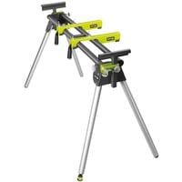 Ryobi RLS02 support de scie à onglets 4 pieds Noir, Vert, Argent, Piètement Argent/Jaune, 181 kg, 2,16 m, Métal, 4 pieds, Noir, Vert, Argent, 15,9 kg