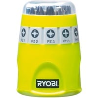Ryobi Set d'embouts RAK10SD, 10 pièces, Set d'embouts de vissage Vert