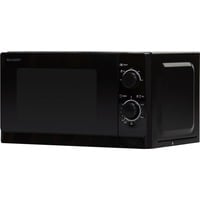 SHARP R-200BKW micro-onde Comptoir 20 L 800 W Noir, Four à micro-ondes Noir, Comptoir, 20 L, 800 W, Rotatif, Noir, 25,5 cm