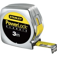 Stanley MESURE POWERLOCK CLASSIC ABS, Mètre à ruban Argent/Jaune