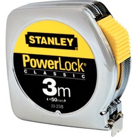 Stanley PowerLock Classic, Mètre à ruban Chrome/Jaune