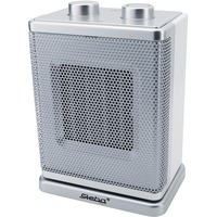Steba KH 4 Intérieure Argent, Blanc 1800 W Chauffage de ventilateur électrique, Radiateur soufflant Blanc/Argent, Chauffage de ventilateur électrique, Vitrocéramique, Intérieure, Sol, Argent, Blanc, Rotatif