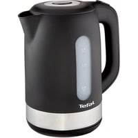 Tefal KO3308 bouilloire 1,7 L 2400 W Noir Acier inoxydable/Noir, 1,7 L, 2400 W, Noir, Indicateur de niveau d'eau, Sans fil, Filtrage