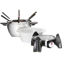 Unold 48615 appareil à fondue, raclette et wok 800 L 6 personne(s) Acier inoxydable/Noir, 6 personne(s), 800 L, Noir, Acier inoxydable, Blanc, Rond, Acier inoxydable, Rotatif