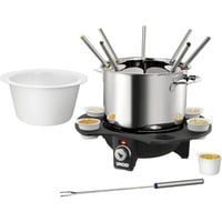 Unold 48645 appareil à fondue, raclette et wok 1,5 L 8 personne(s) Argent/Noir, 8 personne(s), 1,5 L, Noir, Argent, Rond, Acier inoxydable, Rotatif