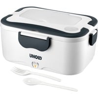 Unold 58850 Récipient de cuisson électrique 35 W 1,5 L Gris, Blanc Adulte, Lunch-Box Blanc/gris foncé, 1,5 L, Gris, Blanc, Adulte, Rectangulaire, Plastique, Acier inoxydable, Acier inoxydable