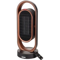 Unold 86535 appareil de chauffage Intérieure Noir, Marron 1800 W Chauffage de ventilateur électrique, Radiateur soufflant Noir/cuivre, Chauffage de ventilateur électrique, Vitrocéramique, 80°, 8 h, Intérieure, Sol