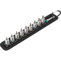 Wera Belt A3 Torx HF Zyklop Bit Nut Set with holder function, 1/4" drive, Clés mixtes à cliquet Noir/Argent