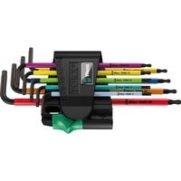 Wera Ensemble 9 Clés Allen 967 SPKL/9 TORX, Tournevis TORX T8 jusqu'à T40