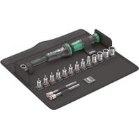 Wera Jeu de bicyclettes Couple 1, Clé dynamométrique Noir/Vert, Click-Torque A 5 avec cliquet réversible