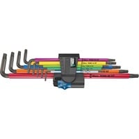 Wera Jeu de clés Allen 967/9 TX XL Multicolore HF 1, Tournevis 9 pièces, TORX T8 à T40