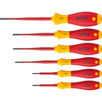 Wiha Set de tournevis SoftFinish electric slimFix, 6 pièces Rouge/Jaune