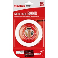 fischer Bande de montage, Ruban adhésif Transparent