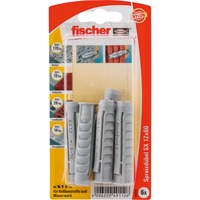 fischer SX 12x60 K, Cheville Gris clair