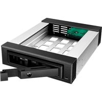 ICY BOX IB-129SSK-B 13,3 cm (5.25") Panneau de façade Noir, Cadrage Noir, 13,3 cm (5.25"), Panneau de façade, Noir, 2.5/3.5", SATA, SATA II, SATA III, Série Attachée SCSI (SAS), Aluminium