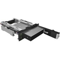 ICY BOX IB-166SSK-B Cadre de montage pour 1x 3.5" SATA/SAS HDD, Cadrage Noir, Baie de 5,25 pouces