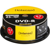 Intenso DVD-R 4,7 Go, Support vierge DVD 16x, 25 pièces, imprimable
