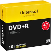 Intenso DVD+R 4,7 Go, Support vierge DVD 16x, 10 pièces