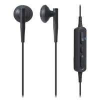 Audio-Technica ATH-C200BT Casque Ecouteurs Micro-USB Bluetooth Noir, Casque/Écouteur Noir, Casque, Ecouteurs, Noir, Binaural, Boutons, Contrôle en ligne
