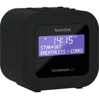 TechniSat TECHNIRADIO 40, Radio-réveil Noir, DAB+