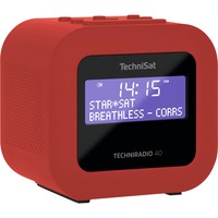 TechniSat TECHNIRADIO 40, Radio-réveil Rouge, DAB+