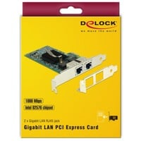 DeLOCK 89944 carte réseau Interne Ethernet 1000 Mbit/s Interne, Avec fil, PCI Express, Ethernet, 1000 Mbit/s