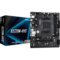 ASRock A520M-HVS AMD A520 Emplacement AM4 micro ATX, Socket AM4 carte mère AMD, Emplacement AM4, AMD Ryzen™ 3 de 3e génération, AMD Ryzen 5 de 3e génération, AMD Ryzen™ 7 de 3e..., DDR4-SDRAM, 64 Go, DIMM