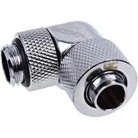 Alphacool Eiszapfen 13/10mm Compression fitting 90°, Connexion Chrome, Pivotable