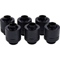 Alphacool Eiszapfen 13/10mm Compression fitting, Connecteur Noir, 6 pièces