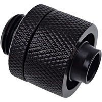 Alphacool Eiszapfen 16/10mm Compression fitting, Connecteur Noir, Laiton, Noir, 22 mm, 22 mm, 27 mm, 100 g